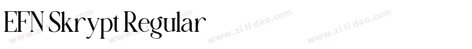 EFN Skrypt Regular字体转换